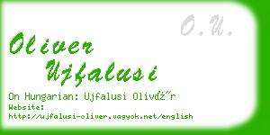oliver ujfalusi business card